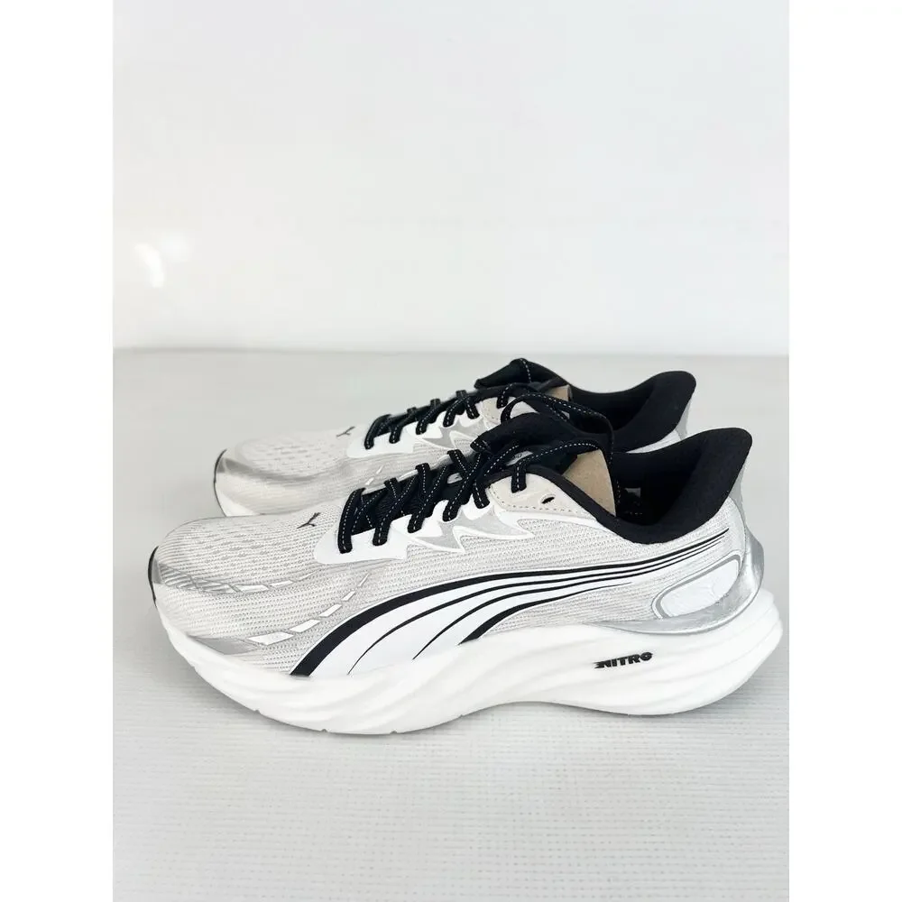 PUMA Velocity NITRO 4 White Black Athletic Shoes / 311141 02 / Womens Size 9 New